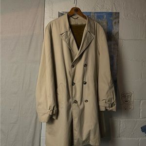 Vintage Faux Fur Lined Trench Coat